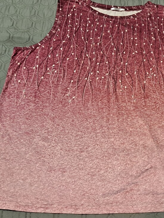 zeagoo Tops - Zeagoo Sleeveless Pink Ombre Embellished Women’s Top Size 2XL